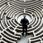 **

A security guard standing in a maze. Other people are there, offering sections of a map. Symbolizes networking and career guidance in the security industry. Focus on the helpfulness of connections.

**